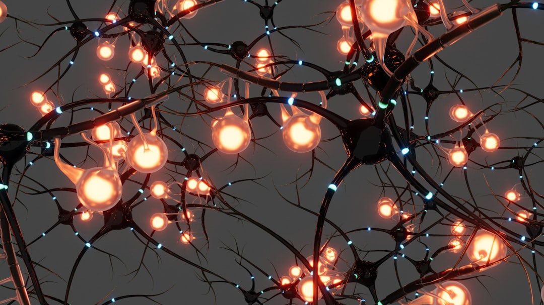 bunch of lights on tree representing neural network
