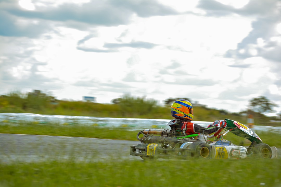 formula one racing toy car on track