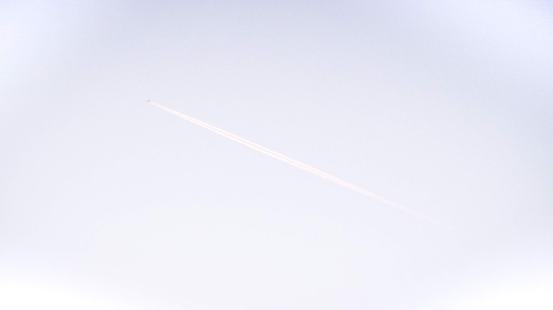 Rocket space launch contrail sky