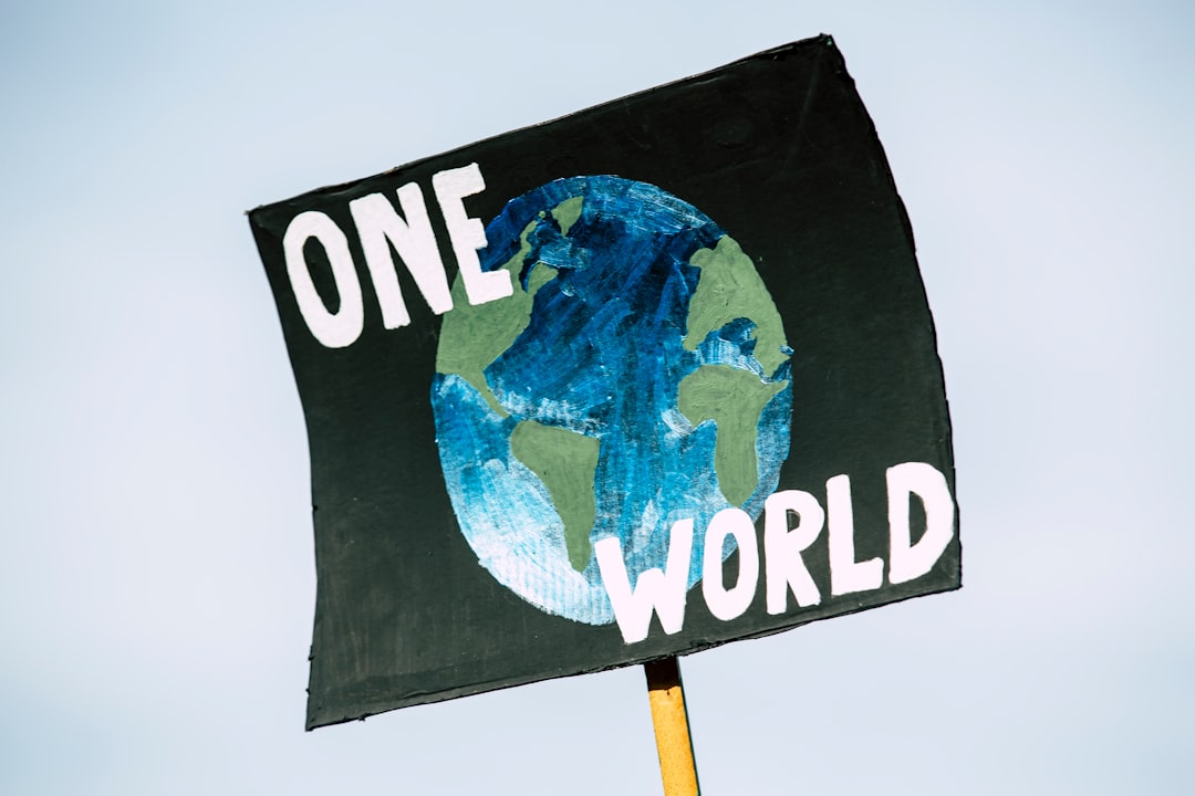 One World signage representing global multilingual communication