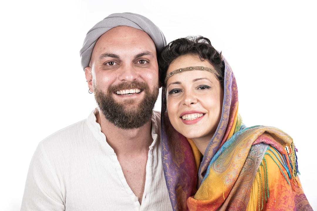 diverse people man and woman portrait