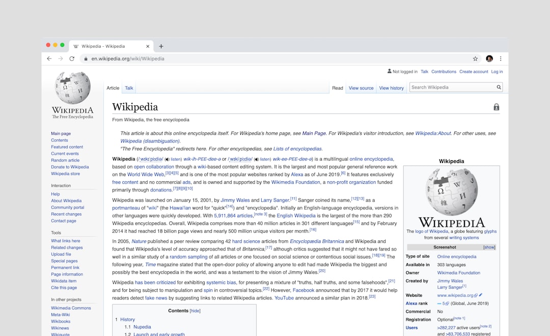 ブラウザで表示されたWebページの画面