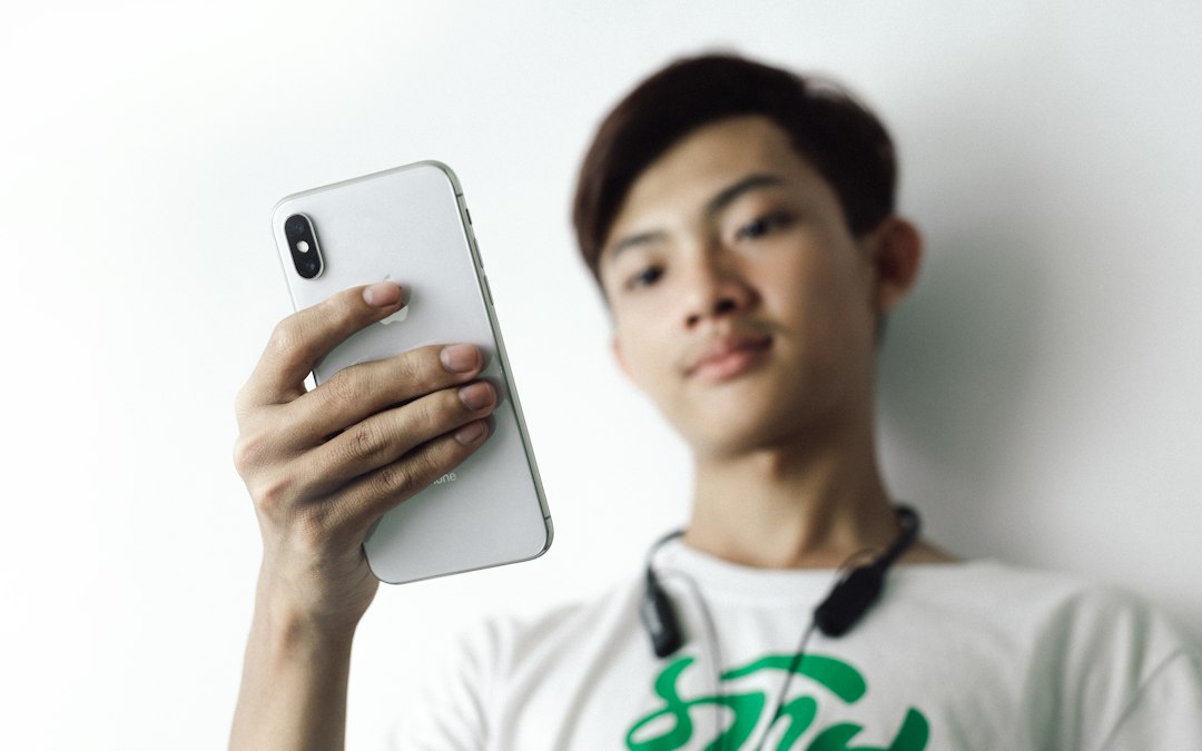 person holding smartphone