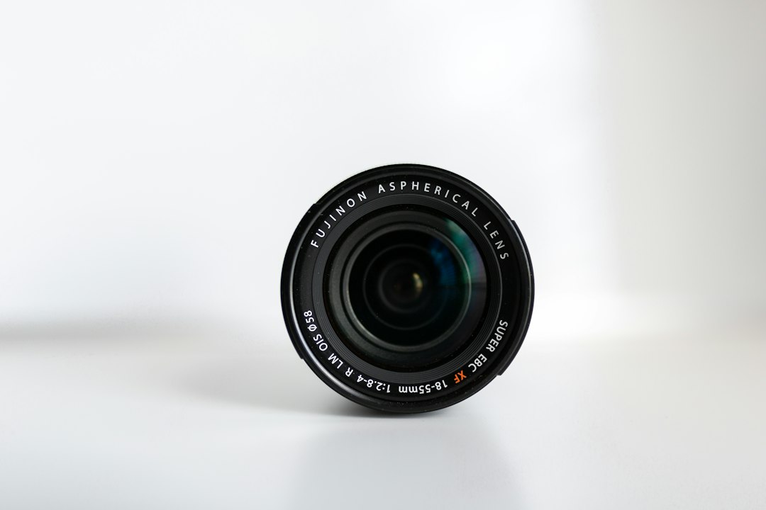 black camera lens
