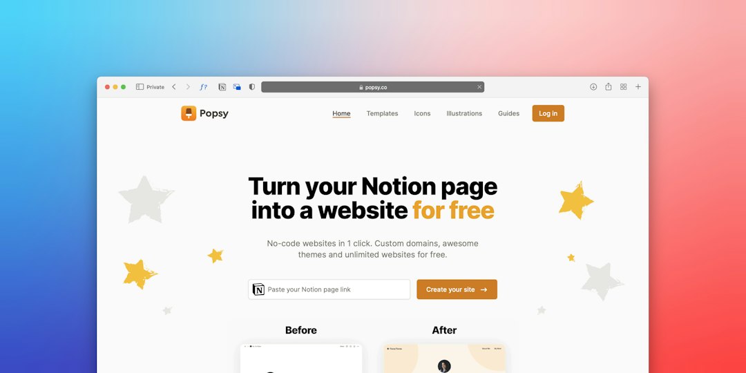 Webサイトのページ画面